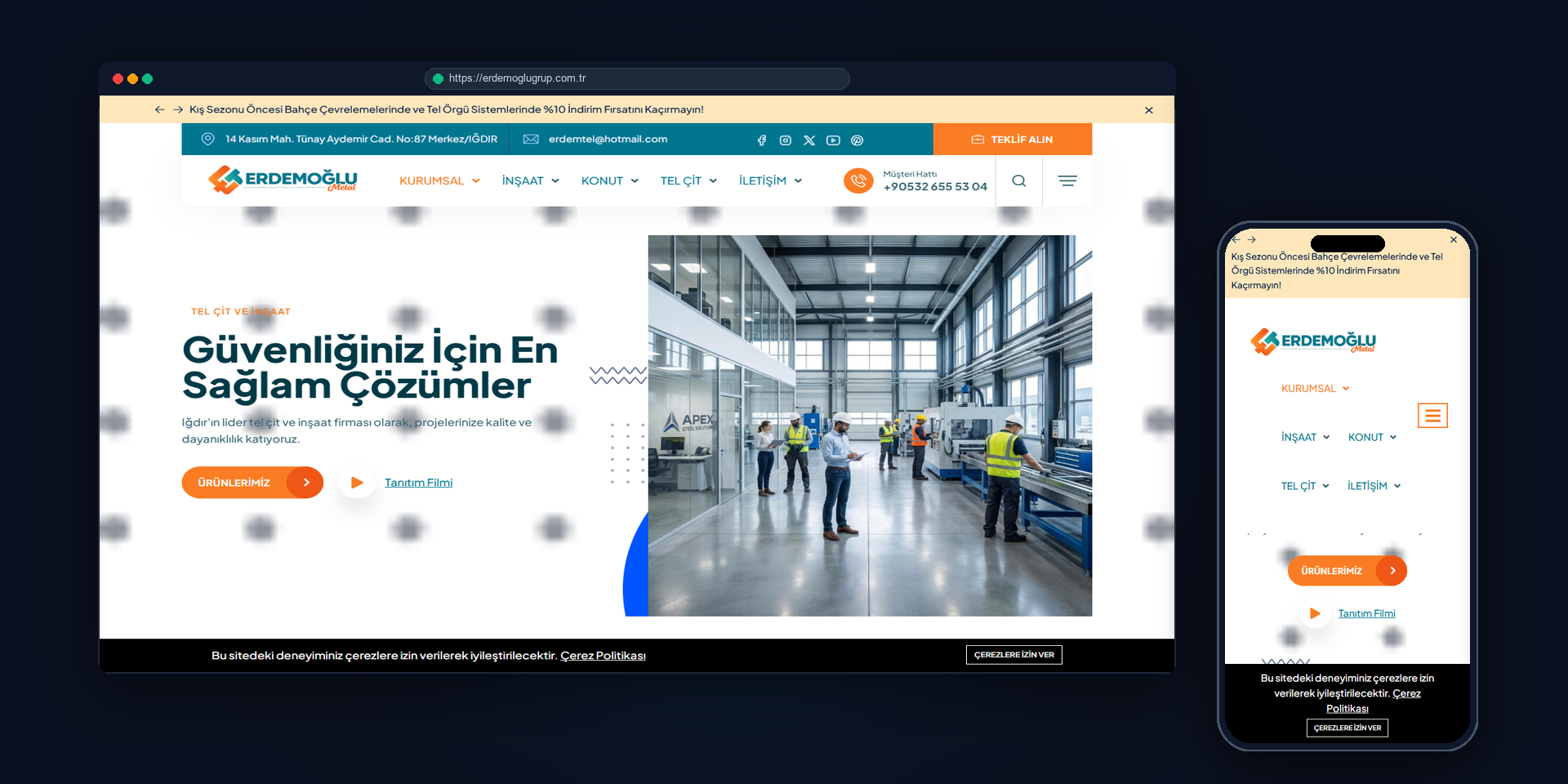 Erdemoğlu Group: Corporate Holding & Investment Portal website screenshot
